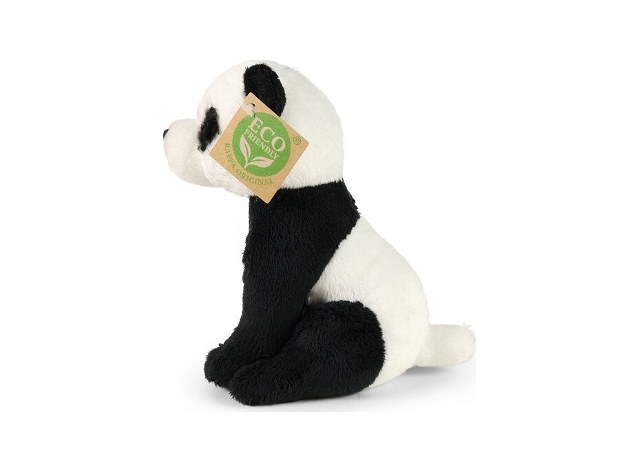 Rappa Plyšová panda sedící 15 cm ECO-FRIENDLY