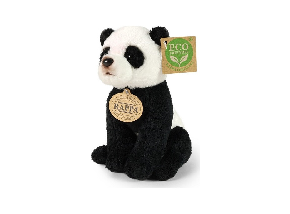 Rappa Plyšová panda sedící 15 cm ECO-FRIENDLY