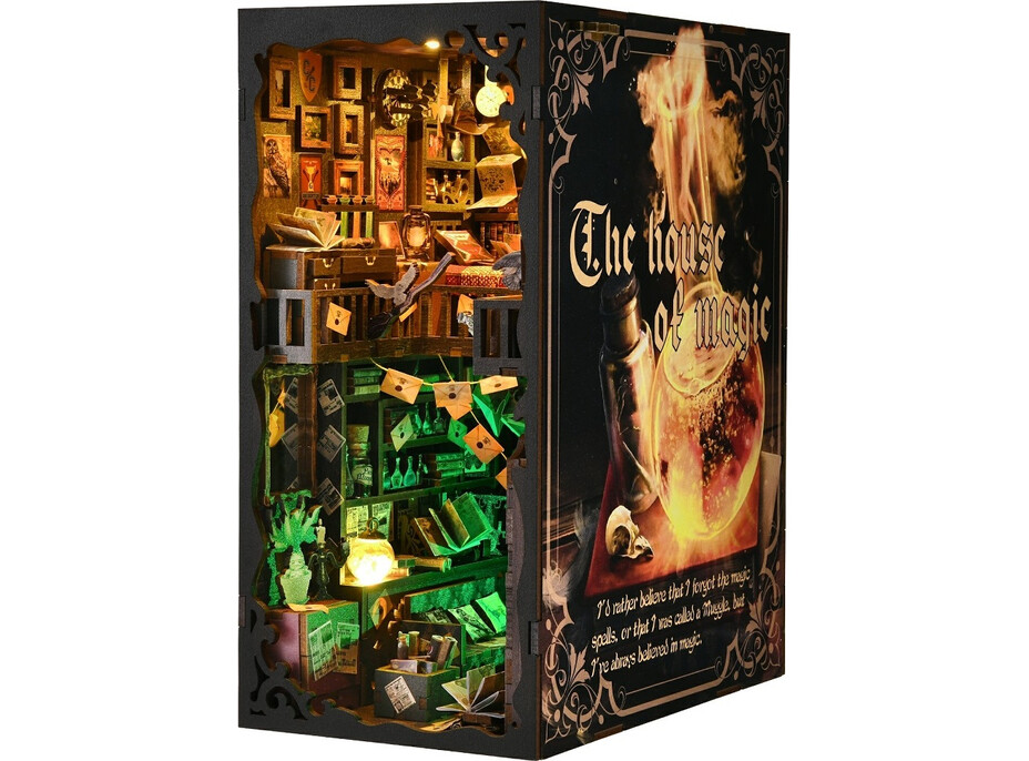 2Kids Toys 3D skládačka Zarážka na knihy Miniatura domečku Dům kouzel