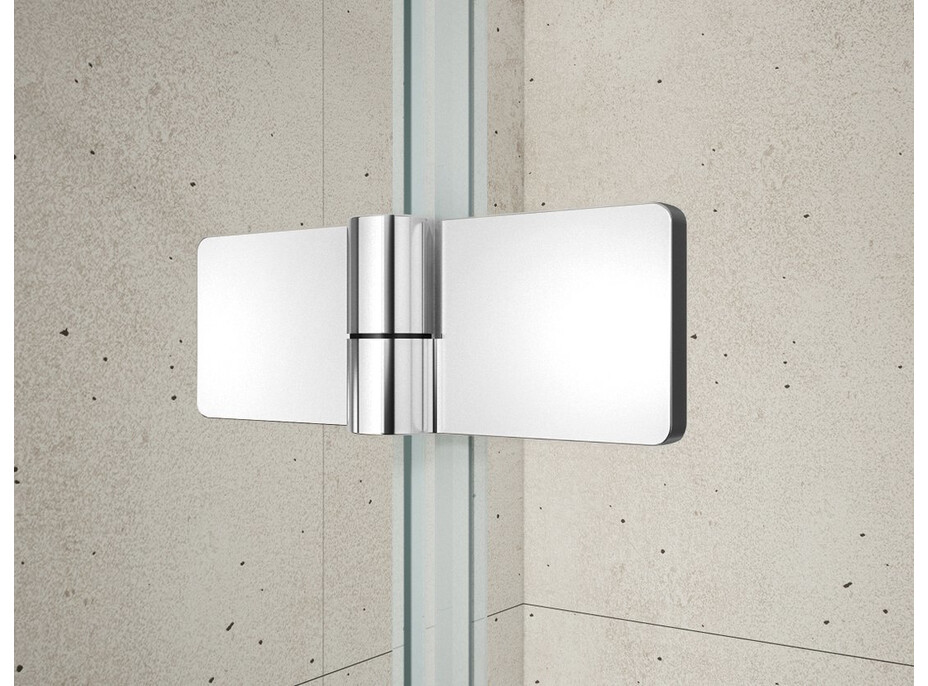 Gelco TRINITY CHROME obdélníkový sprchový kout 1100x1200mm, matné sklo, levé GT5612-11ML-CH