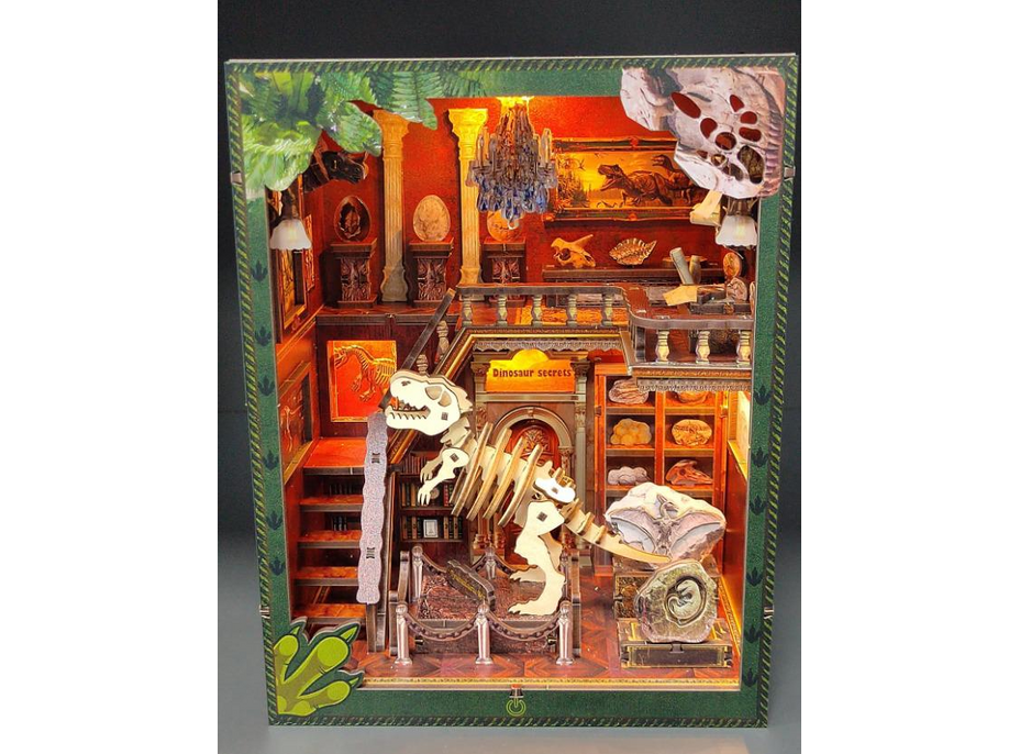 2Kids Toys 3D skládačka Zarážka na knihy Miniatura domečku Dinosauří muzeum