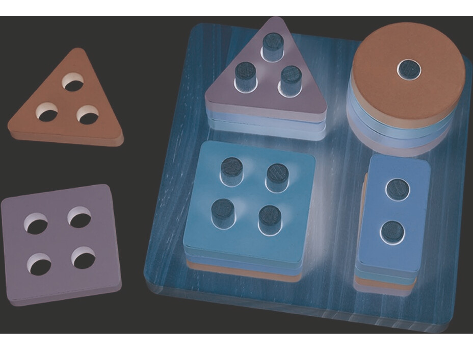 2Kids Toys Nasazování Barevné tvary