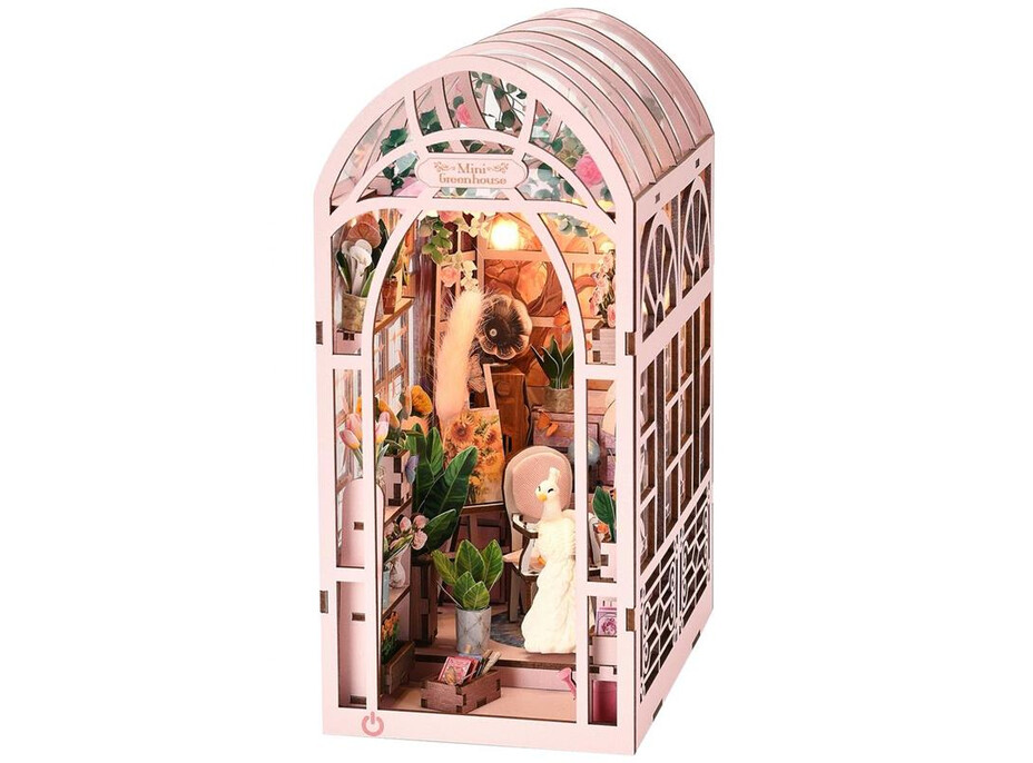 2Kids Toys 3D skládačka Zarážka na knihy Miniatura domečku Skleník umělkyně