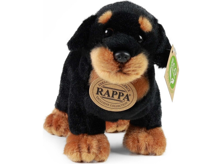 Rappa Plyšový pes rotvajler 18 cm ECO-FRIENDLY