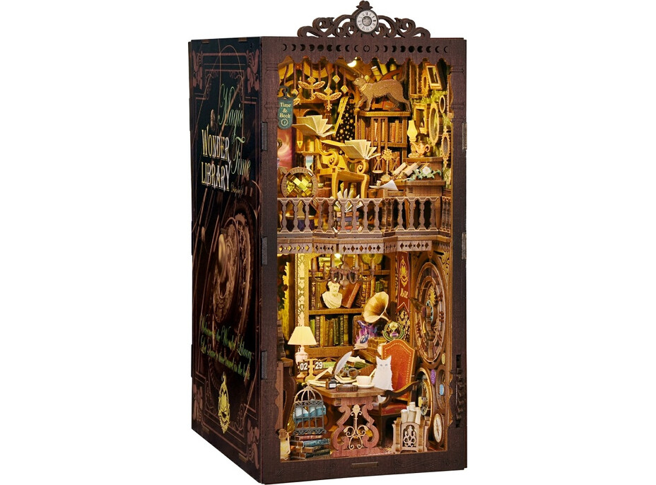 2Kids Toys 3D skládačka Zarážka na knihy Miniatura domečku Mystická knihovna