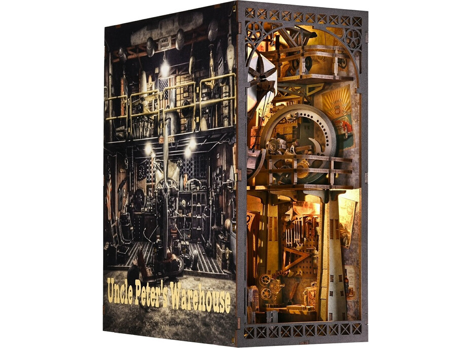 2Kids Toys 3D skládačka Zarážka na knihy Miniatura domečku Strýčkovo skladiště