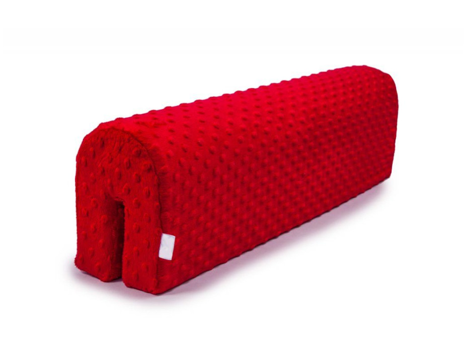 Chránič na dětskou postel MINKY 70 cm - červený