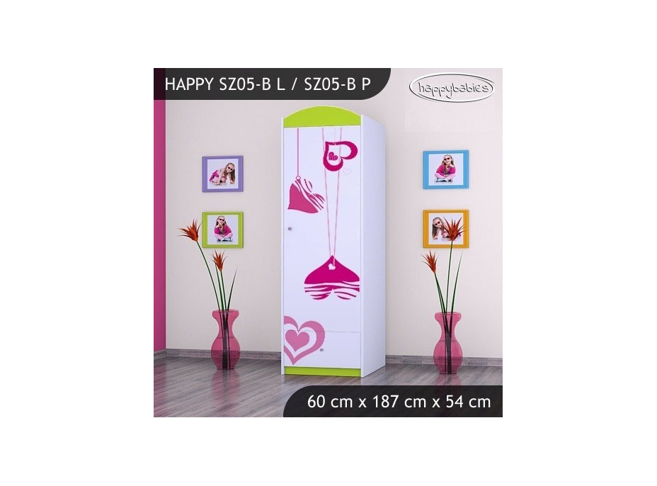 Dětská skříň FALL IN LOVE - TYP 5B