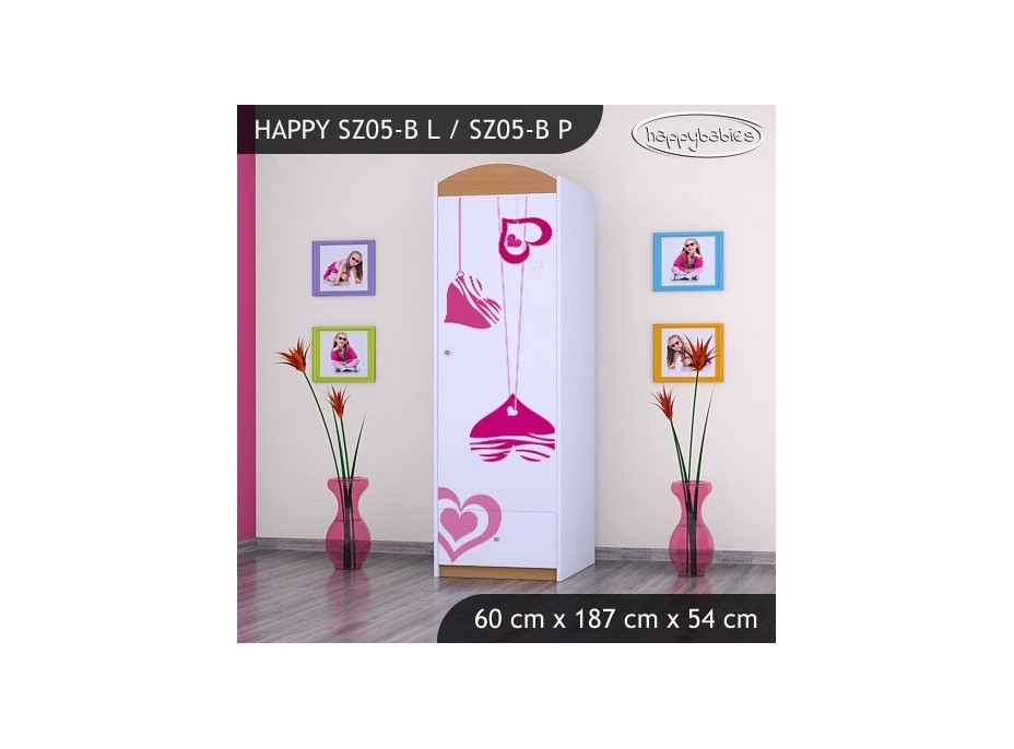 Dětská skříň FALL IN LOVE - TYP 5B