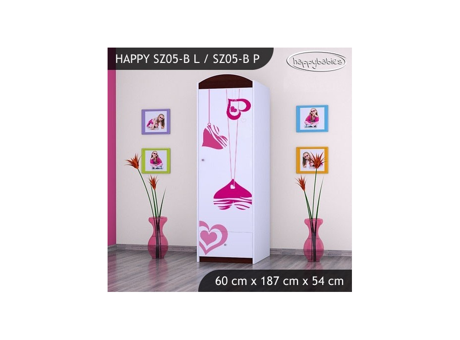 Dětská skříň FALL IN LOVE - TYP 5B