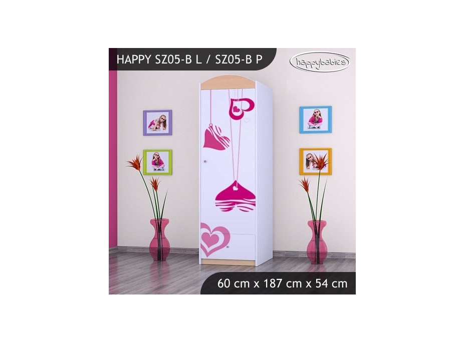 Dětská skříň FALL IN LOVE - TYP 5B