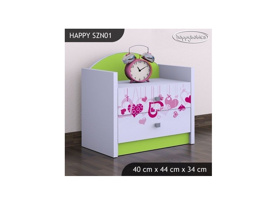 Dětský noční stolek FALL IN LOVE - TYP 1