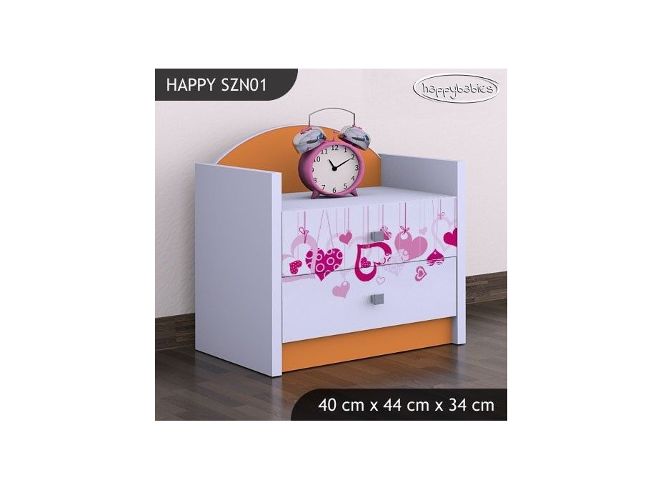 Dětský noční stolek FALL IN LOVE - TYP 1