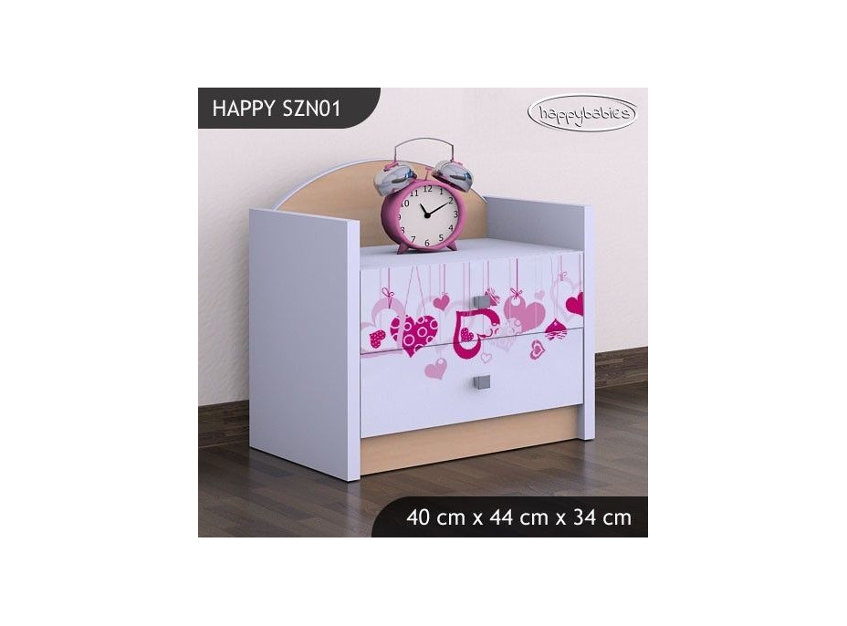 Dětský noční stolek FALL IN LOVE - TYP 1