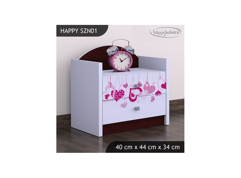 Dětský noční stolek FALL IN LOVE - TYP 1