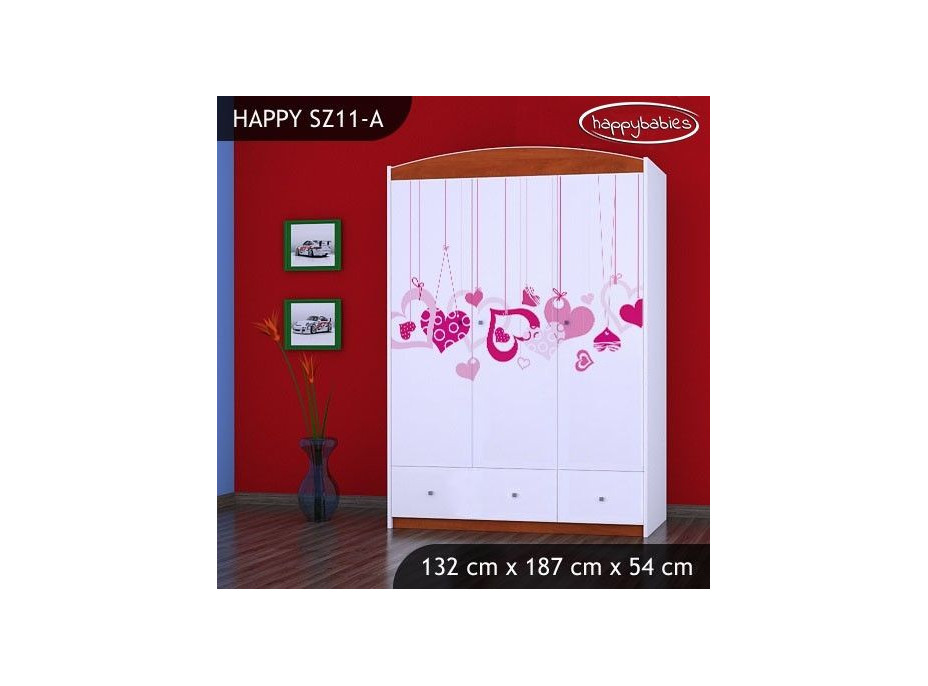 Dětská skříň FALL IN LOVE - TYP 11