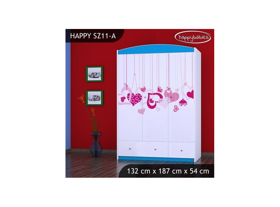 Dětská skříň FALL IN LOVE - TYP 11