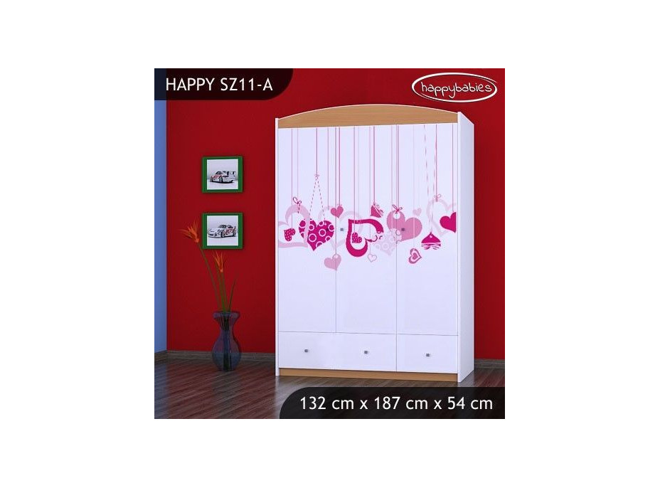 Dětská skříň FALL IN LOVE - TYP 11