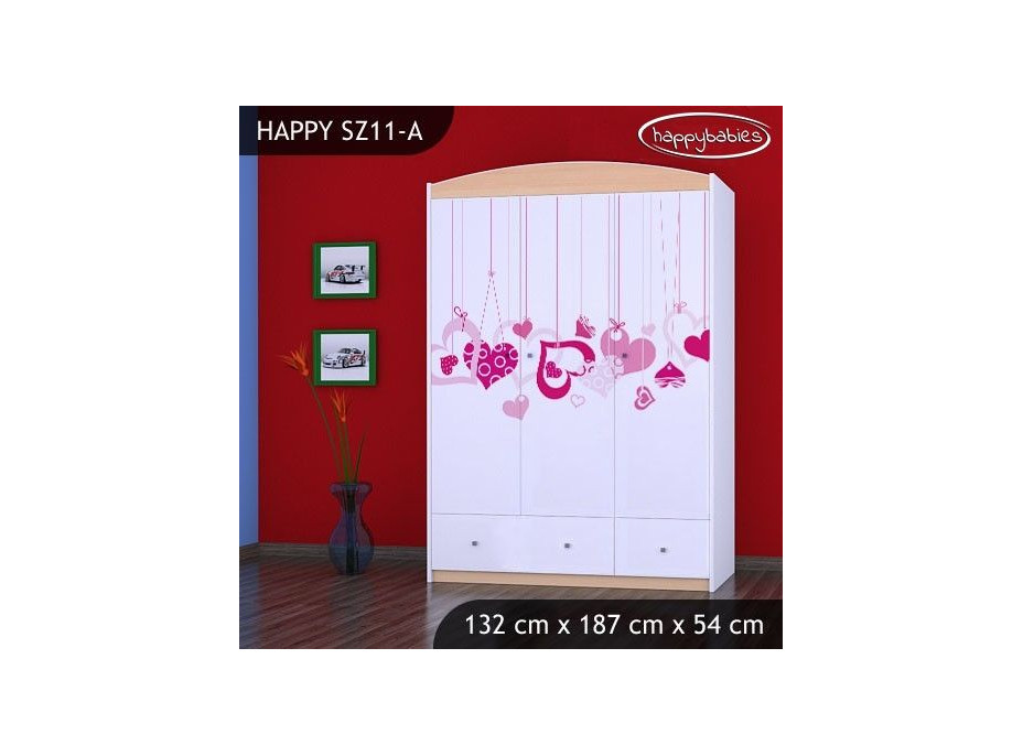 Dětská skříň FALL IN LOVE - TYP 11