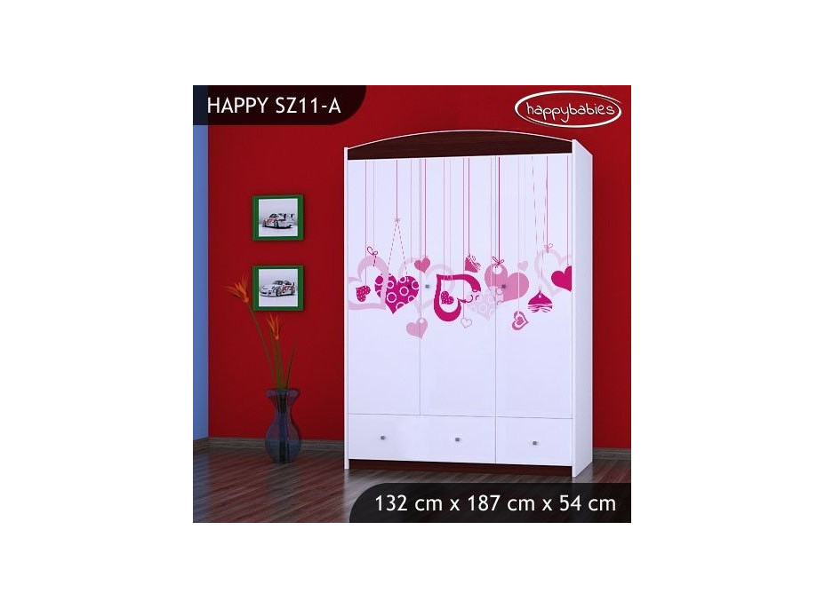 Dětská skříň FALL IN LOVE - TYP 11
