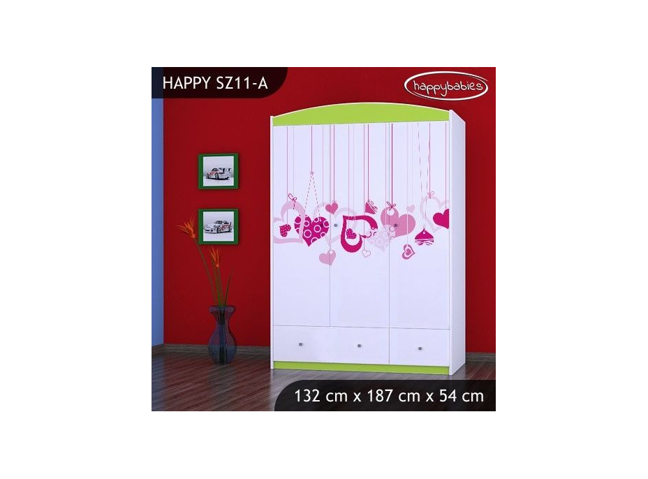 Dětská skříň FALL IN LOVE - TYP 11