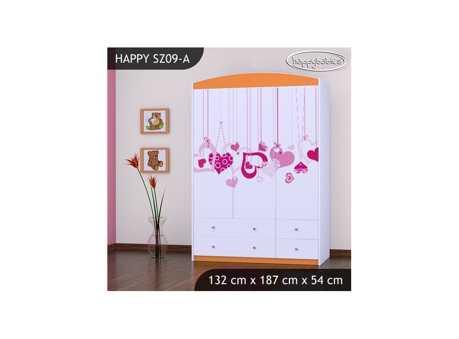 Dětská skříň FALL IN LOVE - TYP 9