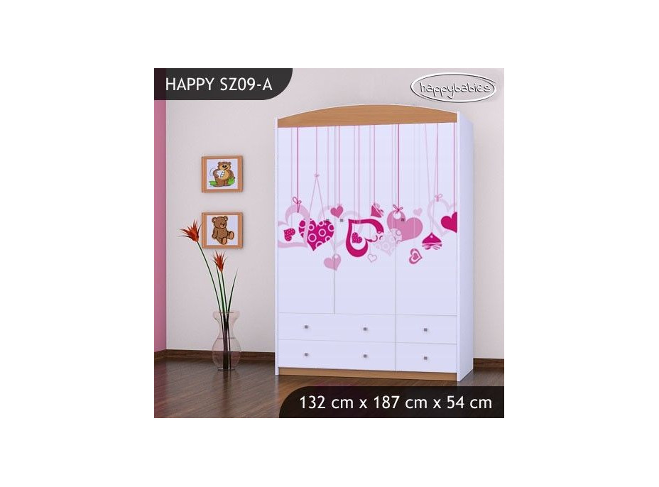 Dětská skříň FALL IN LOVE - TYP 9