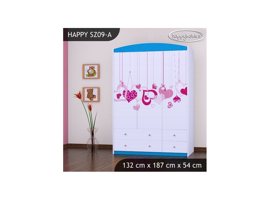 Dětská skříň FALL IN LOVE - TYP 9