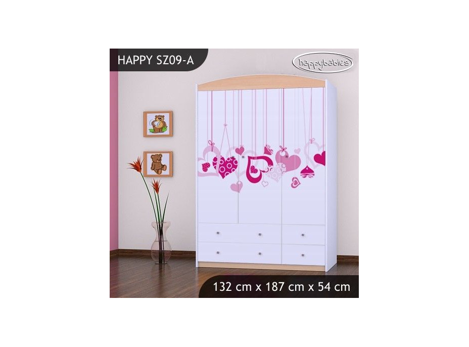 Dětská skříň FALL IN LOVE - TYP 9