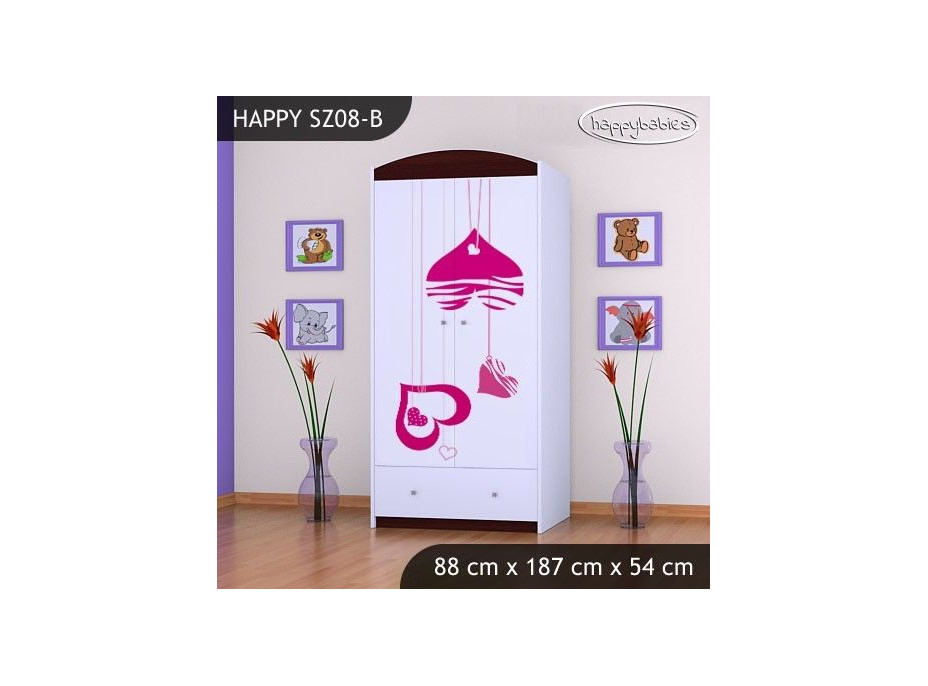 Dětská skříň FALL IN LOVE - TYP 8B
