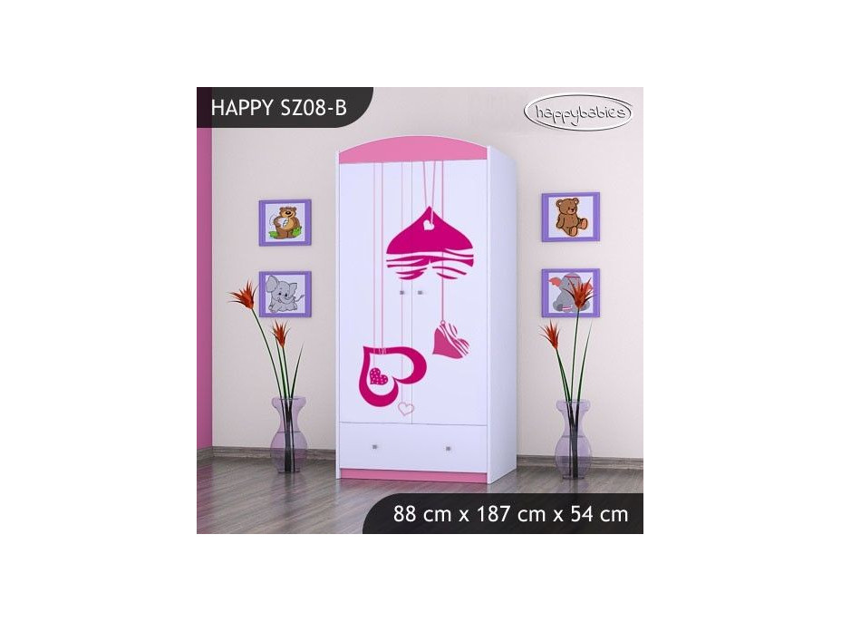 Dětská skříň FALL IN LOVE - TYP 8B