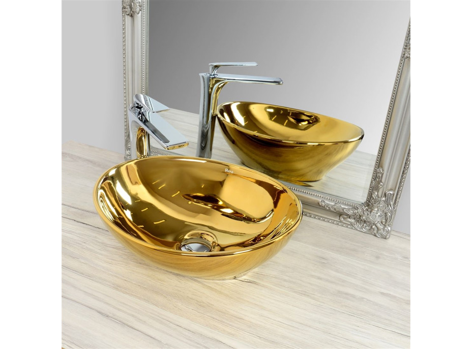 Keramické umyvadlo MAXMAX Rea SOFIA gold MAX
