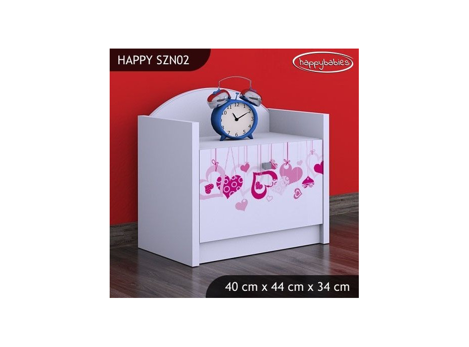 Dětský noční stolek FALL IN LOVE - TYP 2
