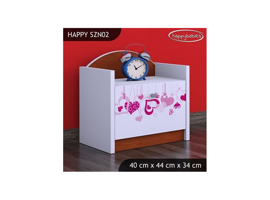 Dětský noční stolek FALL IN LOVE - TYP 2
