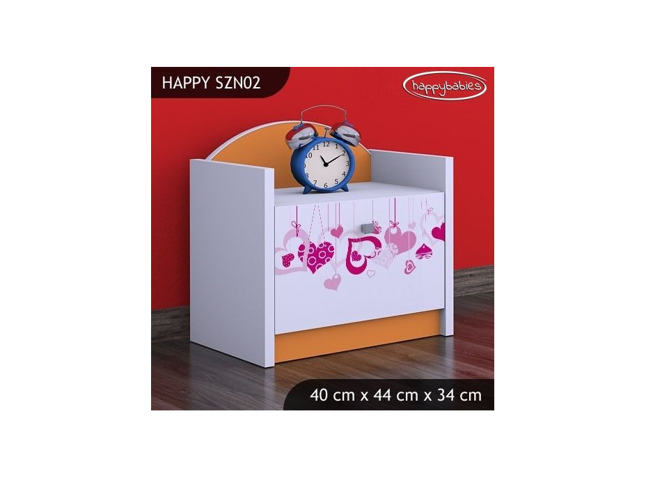 Dětský noční stolek FALL IN LOVE - TYP 2