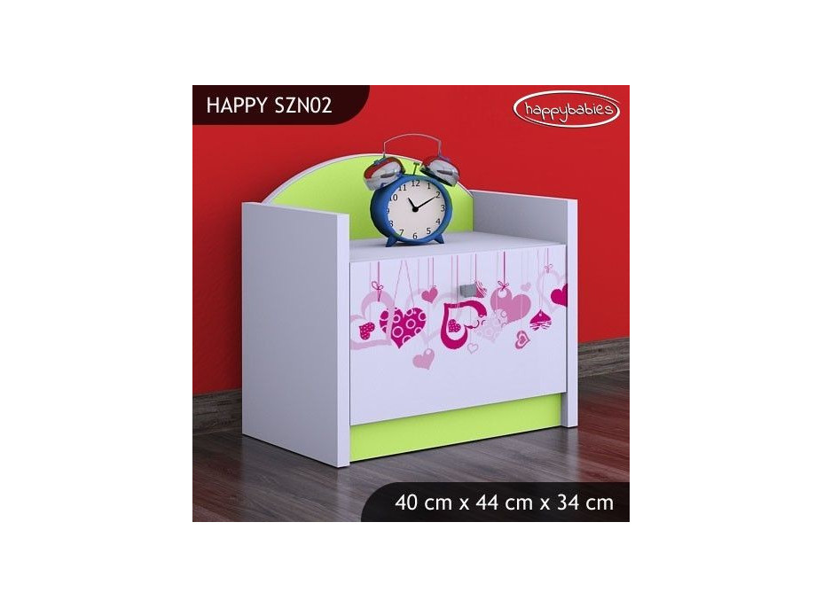 Dětský noční stolek FALL IN LOVE - TYP 2