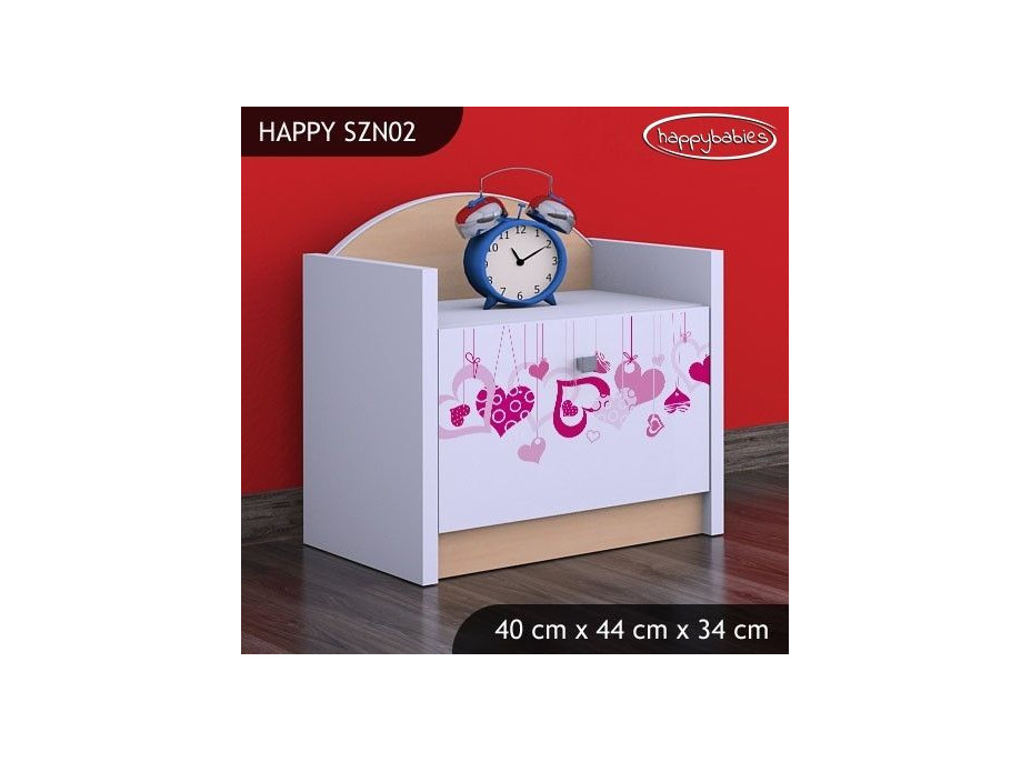 Dětský noční stolek FALL IN LOVE - TYP 2
