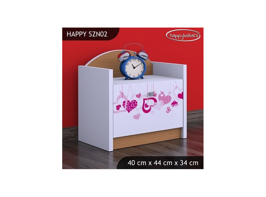 Dětský noční stolek FALL IN LOVE - TYP 2