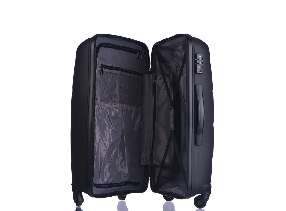 Moderní cestovní kufry ACAPULCO - černé