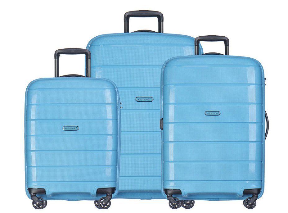 Moderní cestovní kufry MADAGASKAR - světle modré