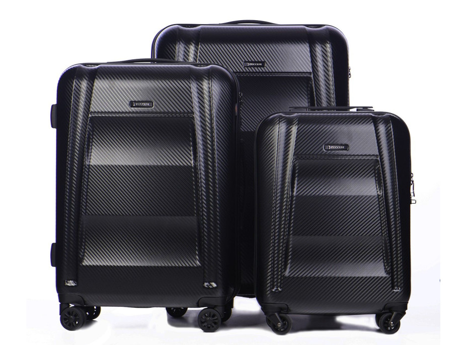 Moderní cestovní kufry NEW YORK - černé