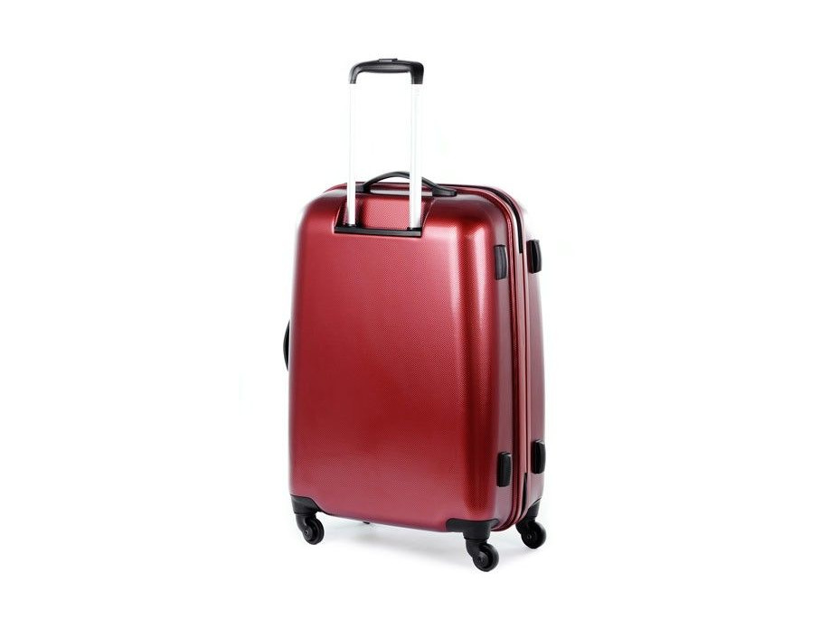 Moderní cestovní kufry VOYAGER - tmavě červené