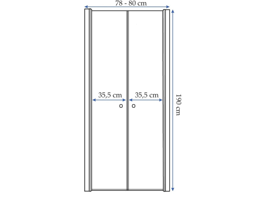 Sprchové dveře MAXMAX Rea WESTERN SPACE 80 cm