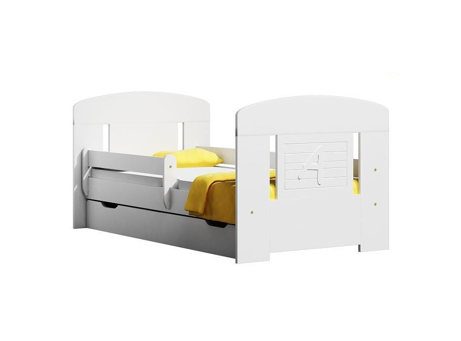 Dětská postel se šuplíky SCHOOL 140x70 cm + matrace