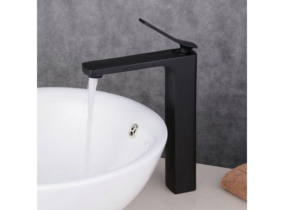 Umyvadlová baterie MAXMAX Rea SONIC black HIGH