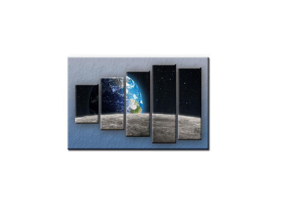 PĚTIDÍLNÝ OBRAZ na plátně EARTH - vzor 10