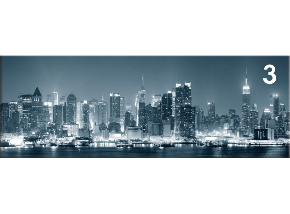 Obraz na plátně PANORAMA NIGHT CITY - vzor 3