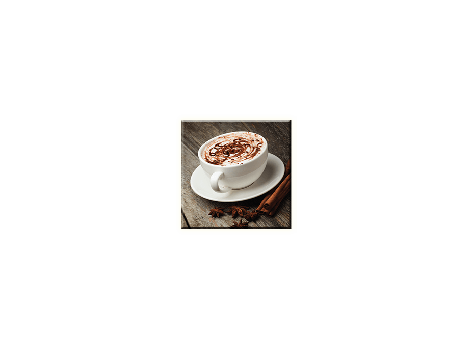 Obraz na plátně 30x30cm CAPPUCCINO - vzor 22