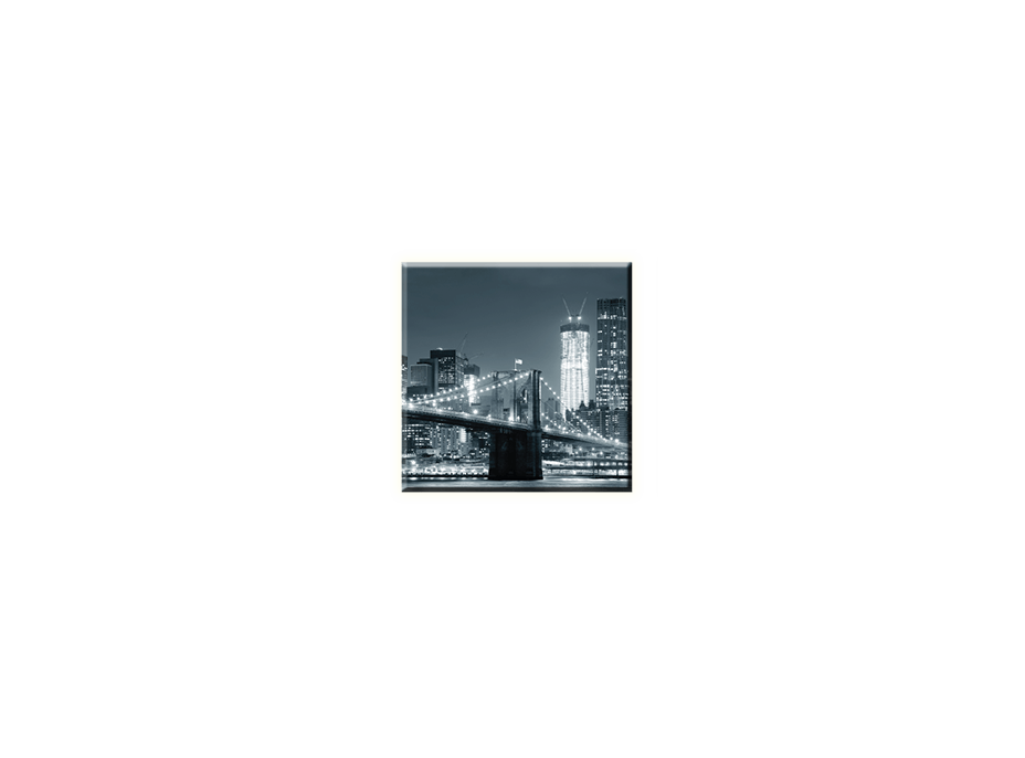 Obraz na plátně 30x30cm NIGHT BRIDGE - vzor 77