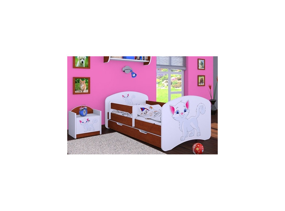 Dětská postel se šuplíkem 180x90cm KOČIČKA